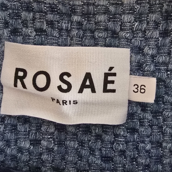 Rosaé Paris Blue Textured Women's Jacket Blazer - Picture 4 of 6